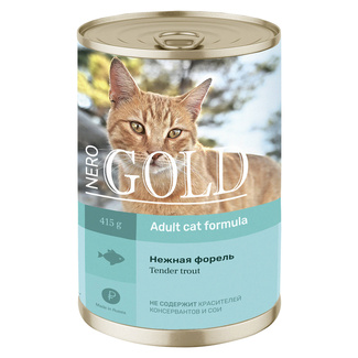 картинка Nero Gold консервы для кошек "Нежная форель" от зоомагазина Кандибобер