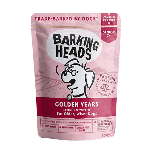картинка Barking Heads Консервы Паучи для собак старше 7 лет "Золотые годы" от зоомагазина Кандибобер