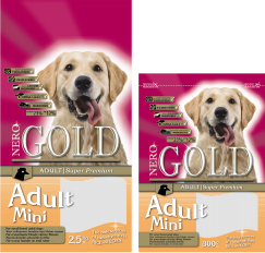 картинка Корм NERO GOLD super premium для взрослых собак малых пород (Adult Mini 23/12) от зоомагазина Кандибобер