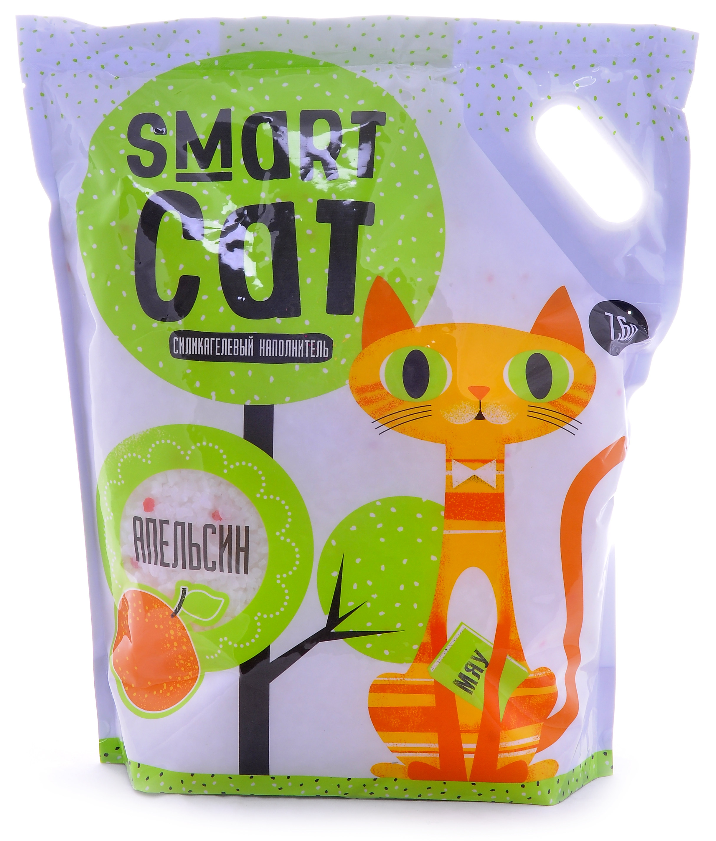 картинка Силикагелевый наполнитель Smart Cat с ароматом апельсина от зоомагазина Кандибобер