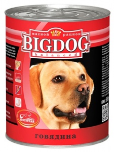 картинка Консервы для собак "BIG DOG"  Говядина от зоомагазина Кандибобер