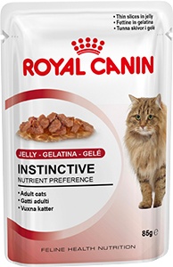 картинка Royal Canin. Кусочки в желе для кошек: 1-7 лет (Instinctive in JELLY) от зоомагазина Кандибобер