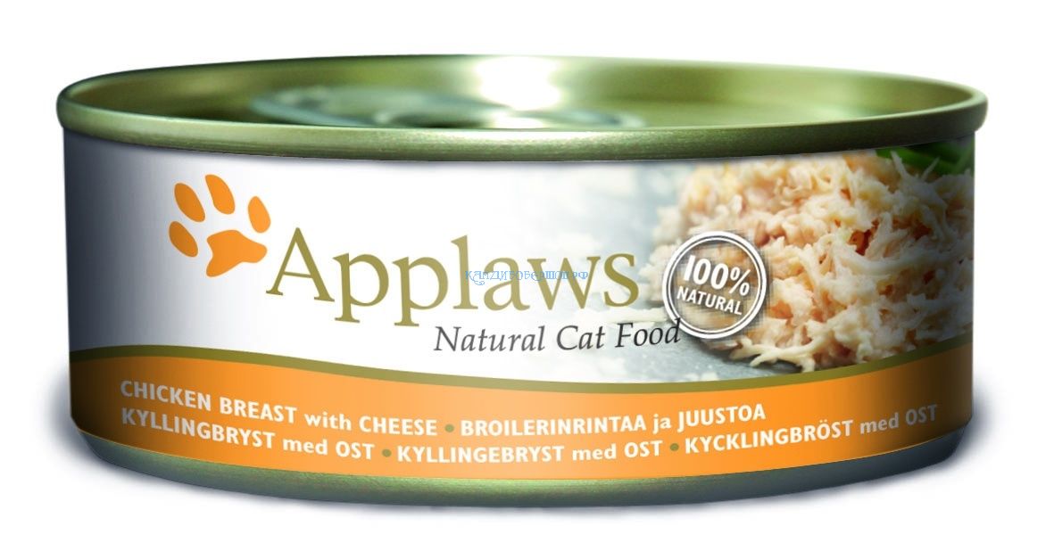 картинка Консервы Applaws для кошек с куриной грудкой и сыром от зоомагазина Кандибобер
