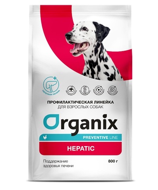 картинка Organix Preventive Line Hepatic сухой корм для собак "Поддержание здоровья печени" от зоомагазина Кандибобер
