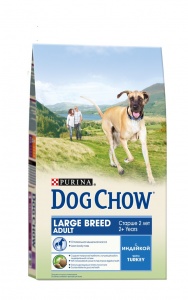 картинка Dog Chow. Для взрослых собак крупных пород с индейкой от зоомагазина Кандибобер