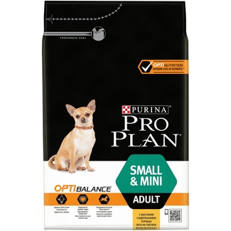 картинка Purina Pro Plan. Для взрослых собак малых и карликовых пород с курицей  от зоомагазина Кандибобер