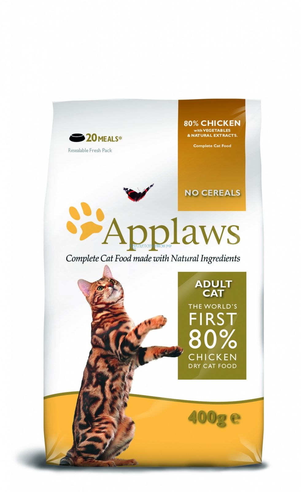 картинка Беззерновой корм Applaws для кошек "Курица/Овощи: 80/20%" от зоомагазина Кандибобер