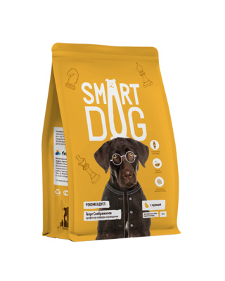 картинка Сухой корм Smart Dog для взрослых собак крупных пород с курицей от зоомагазина Кандибобер