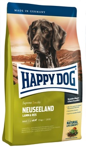 картинка Happy dog. Новая Зеландия: для чувствительных собак: ягненок+рис  от зоомагазина Кандибобер