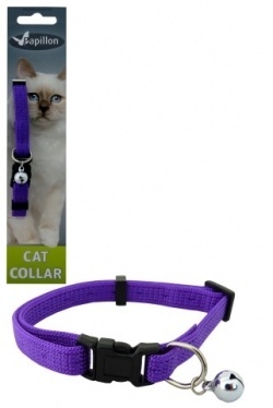 картинка Ошейник для кошек "Сэсси" 10мм-21-33см, фиолетовый от зоомагазина Кандибобер