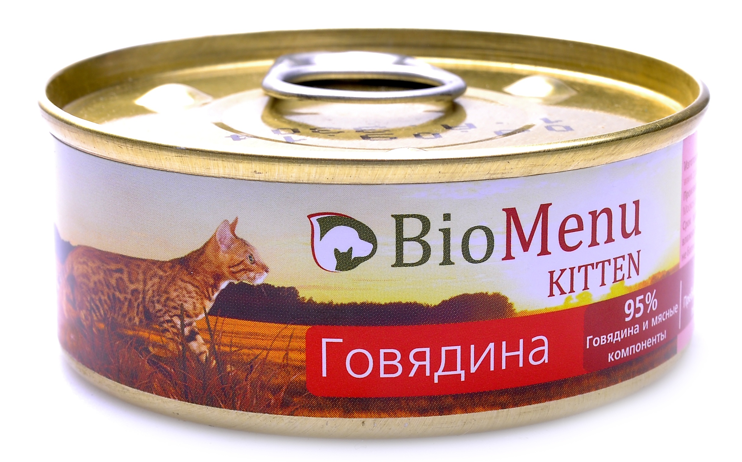 картинка BioMenu. Паштет для котят с говядиной от зоомагазина Кандибобер