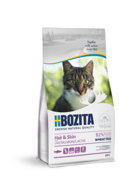 картинка Сухой беззерновой корм Bozita для взрослых и растущих кошек для здоровой кожи и шерсти с лососем, без пшеницы от зоомагазина Кандибобер