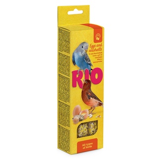 картинка Палочки для всех видов птиц с яйцом и ракушечником, 2х40 г, RIO от зоомагазина Кандибобер