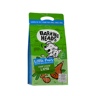 картинка Корм Barking Heads для собак малых пород с ягненком и рисом "Мечты о ягненке" от зоомагазина Кандибобер