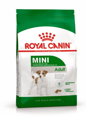 картинка Royal Canin  Для взрослых собак малых пород (до 10 кг): 10 мес. - 8 лет. (Mini Adult)  от зоомагазина Кандибобер
