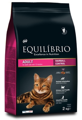 картинка Equilibrio сухой корм для взрослых кошек с лососем для вывода шерсти от зоомагазина Кандибобер