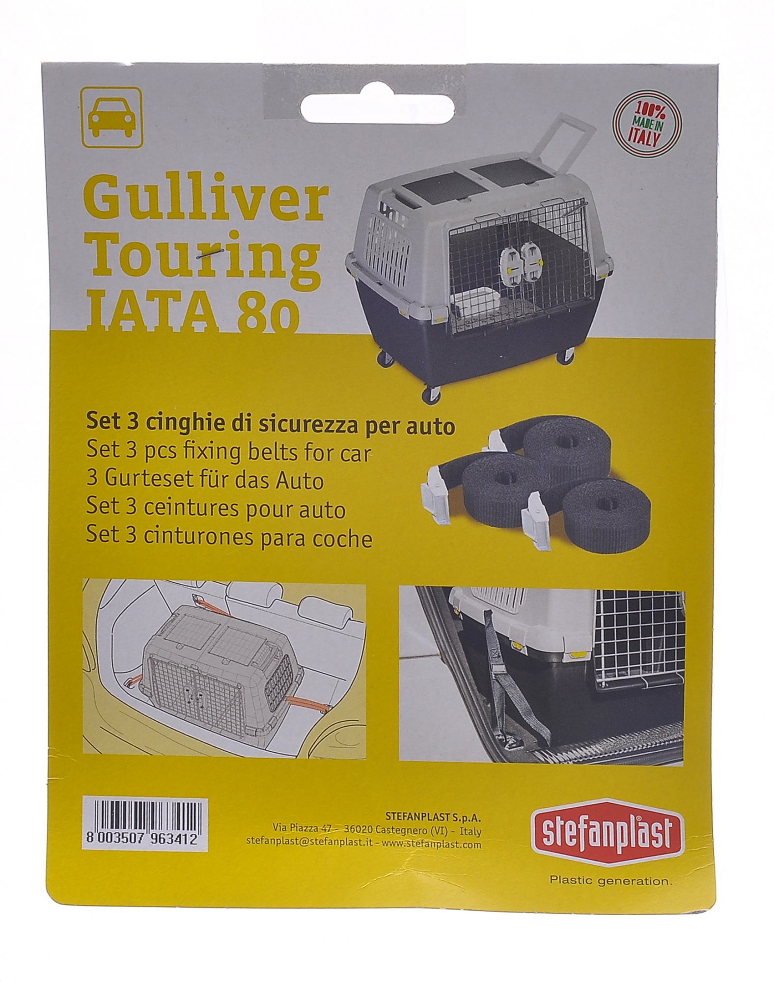 картинка Автомобильные ремни безопасности для переноски Gulliver Touring (3шт) от зоомагазина Кандибобер