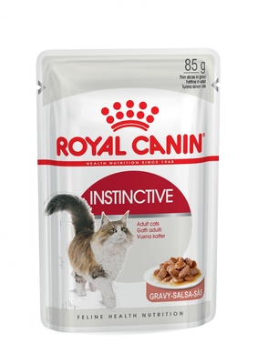 картинка Royal Canin. Кусочки в соусе для кошек: 1-10 лет (Instinctive) от зоомагазина Кандибобер