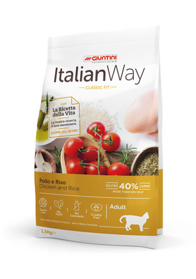 картинка Безглютеновый корм Italian Way для кошек с курицей и рисом (ITALIAN WAY CHICKEN/RICE) от зоомагазина Кандибобер