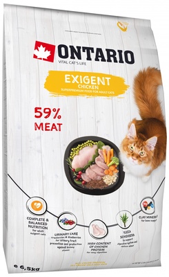 картинка Корм Ontario для особо требовательных кошек с курицей от зоомагазина Кандибобер