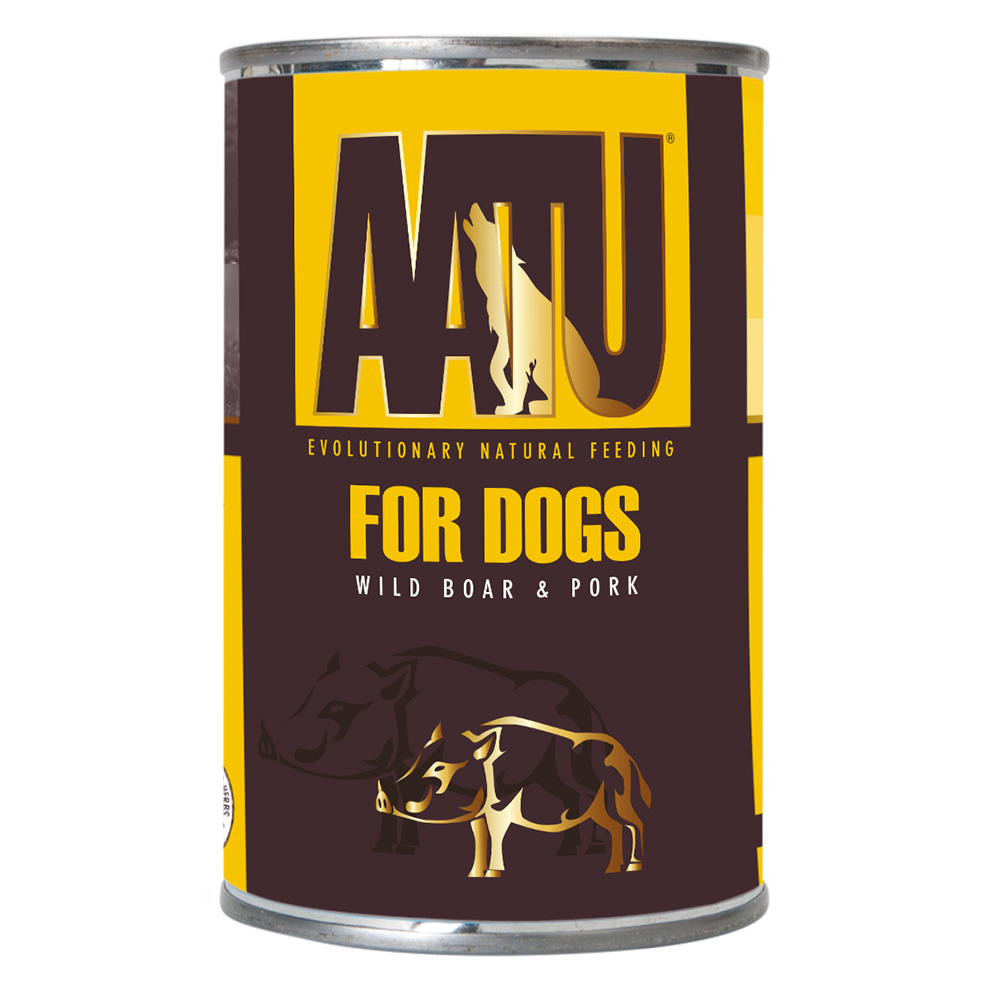 картинка Консервы AATU для собак Мясо Дикого Кабана и Свинина (AATU WILD BOAR & PORK) от зоомагазина Кандибобер