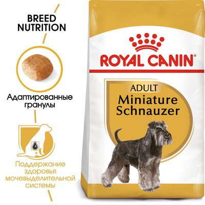 картинка Royal Canin Для взрослого Миниатюрного Шнауцера: с 10 мес. (Miniature Schnauzer 25)  от зоомагазина Кандибобер