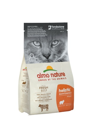 картинка Корм Almo Nature для взрослых кошек с Говядиной и коричневым рисом  от зоомагазина Кандибобер