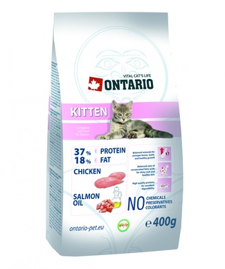 картинка Корм Ontario для котят с курицей от зоомагазина Кандибобер