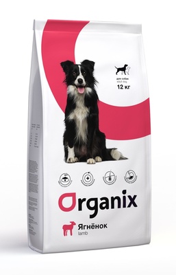 картинка Корм Organix для взрослых собак с ягненком от зоомагазина Кандибобер
