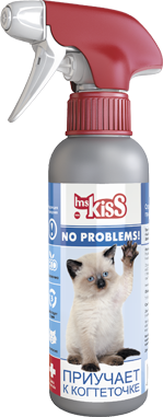 картинка Ms.Kiss. Спрей "No problems": Приучает к когтеточке от зоомагазина Кандибобер