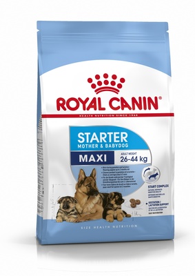 картинка Royal Canin. Для щенков крупных пород: 3 недели - 2 месяца, беременных и кормящих сук (Maxi Starter)  от зоомагазина Кандибобер