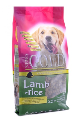 картинка Корм NERO GOLD super premium для взрослых собак с ягненком и рисом (Adult Lamb&Rice 23/10) от зоомагазина Кандибобер