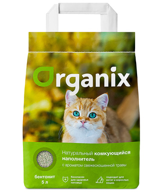 картинка Organix наполнители комкующийся наполнитель с ароматом свежескошенной травы от зоомагазина Кандибобер