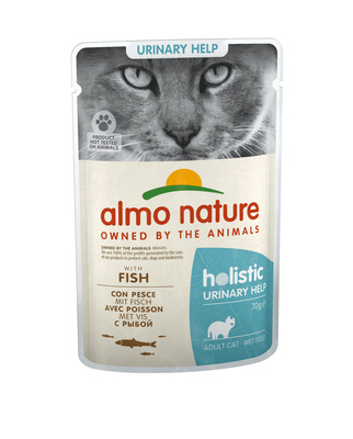 картинка Almo Nature консервы паучи с рыбой для профилактики мочекаменной болезни у кошек от зоомагазина Кандибобер