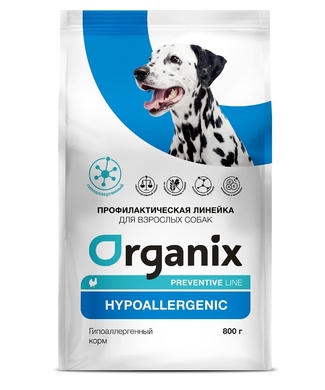 картинка Organix Preventive Line Hypoallergenic сухой корм для собак "Гипоаллергенный" от зоомагазина Кандибобер