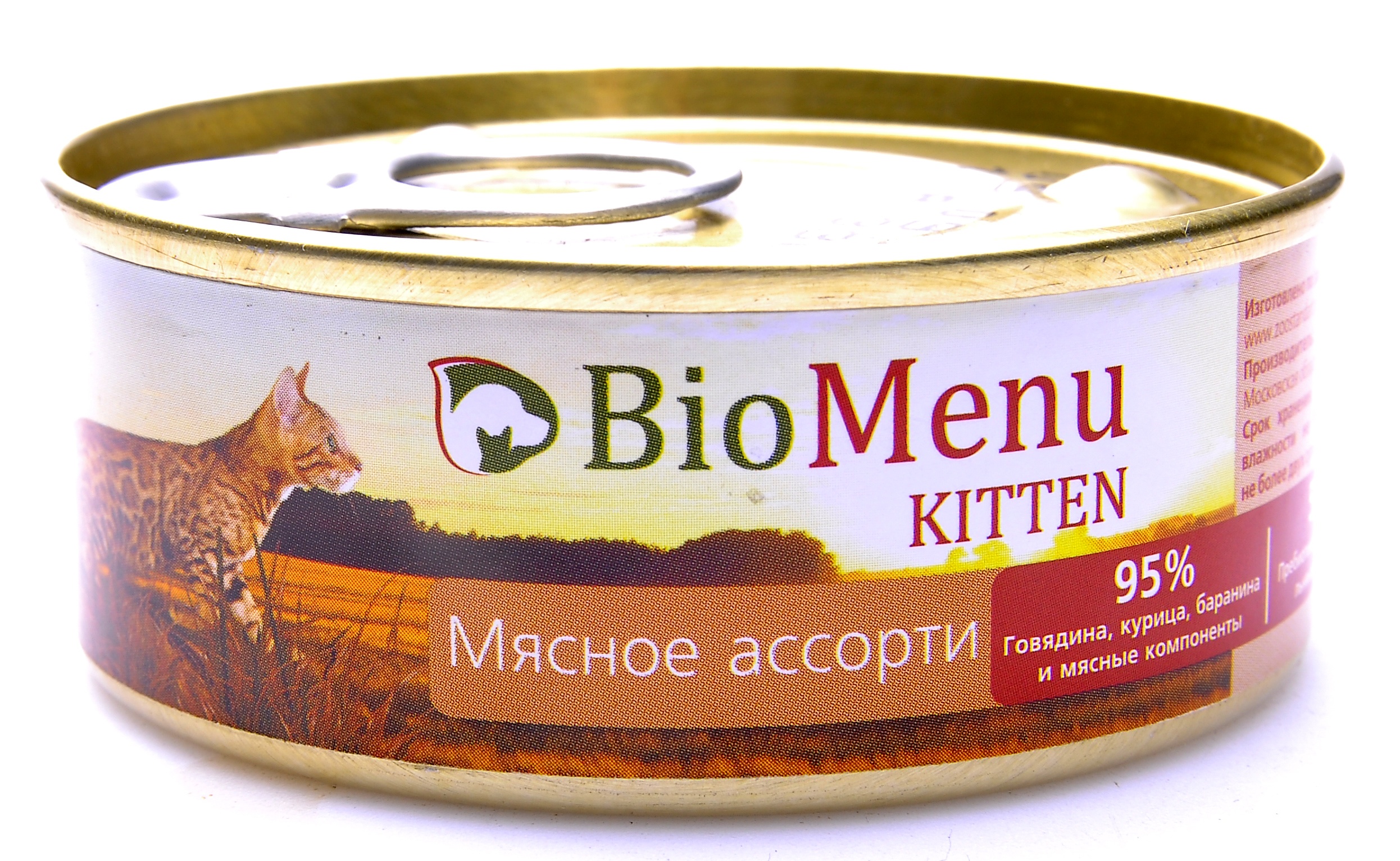 картинка BioMenu. Паштет для котят мясное ассорти от зоомагазина Кандибобер