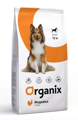 картинка Корм Organix для собак с индейкой для чувствительного пищеварения от зоомагазина Кандибобер