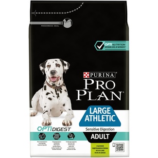 картинка Корм Purina Pro Plan для взрослых собак крупных пород с атлетическим телосложением с чувствительным пищеварением, с высоким содержанием ягненка от зоомагазина Кандибобер