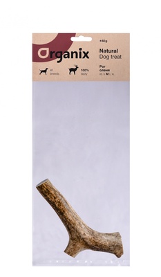 картинка Премиум лакомство рог оленя M, Organix от зоомагазина Кандибобер