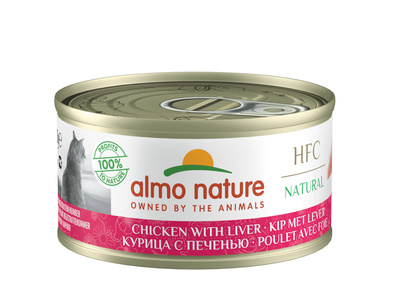 картинка Almo Nature консервы для кошек с курицей и печенью, 75% мяса от зоомагазина Кандибобер