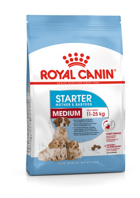 картинка Royal Canin. Для щенков средних пород: 3 недели - 2 месяца, беременных и кормящих сук (Medium Starter)  от зоомагазина Кандибобер