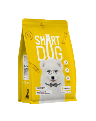картинка Сухой корм Smart Dog для щенков с цыпленком от зоомагазина Кандибобер