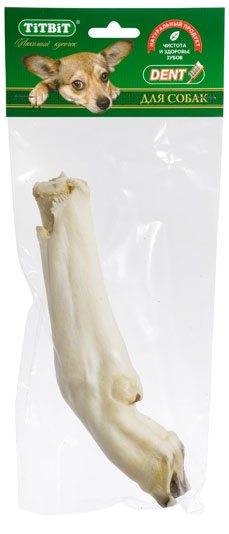картинка Нога баранья М, с копытом (мягкая упаковка) от зоомагазина Кандибобер