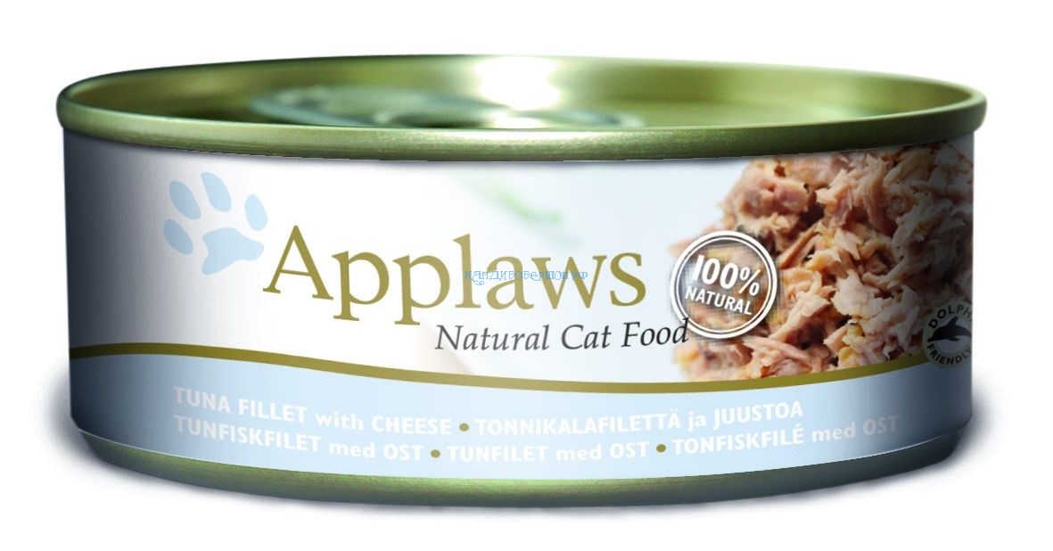 картинка Консервы Applaws для кошек с филе тунца и сыром от зоомагазина Кандибобер