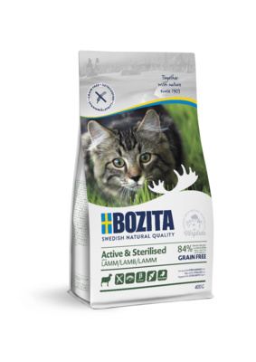 картинка Сухой беззерновой корм Bozita для стерилизованных растущих, взрослых и активных кошек с ягненком от зоомагазина Кандибобер