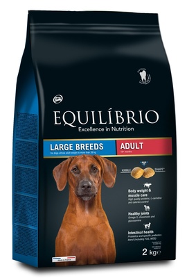 картинка Equilibrio Сухой корм для взрослых собак крупных пород с мясом птицы от зоомагазина Кандибобер