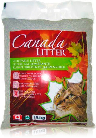 картинка Canada Litter. Канадский комкующийся наполнитель "Запах на Замке", аромат детской присыпки от зоомагазина Кандибобер