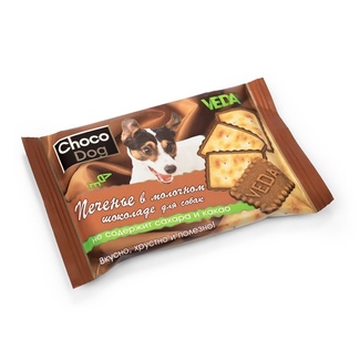 картинка Печенье в молочном шоколаде "Choco Dog" для собак от зоомагазина Кандибобер