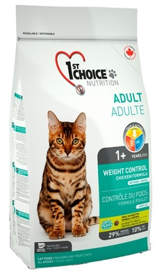 картинка Корм 1st Choice для кошек с лишним весом от зоомагазина Кандибобер