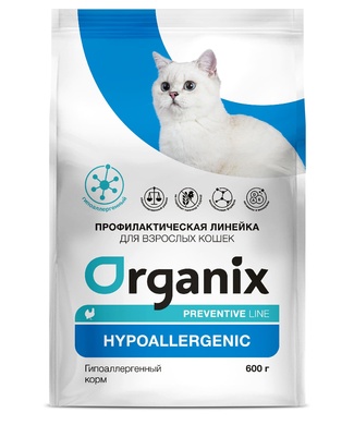 картинка Organix Preventive Line Hypoallergenic сухой корм для кошек "Гипоаллергенный" от зоомагазина Кандибобер